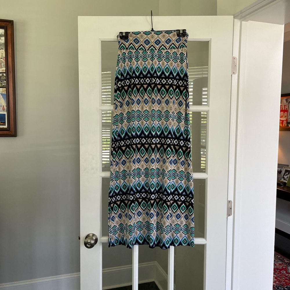 Long multicolored Maxi Skirt